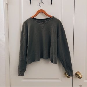 Olive green Brandy cropped thermal